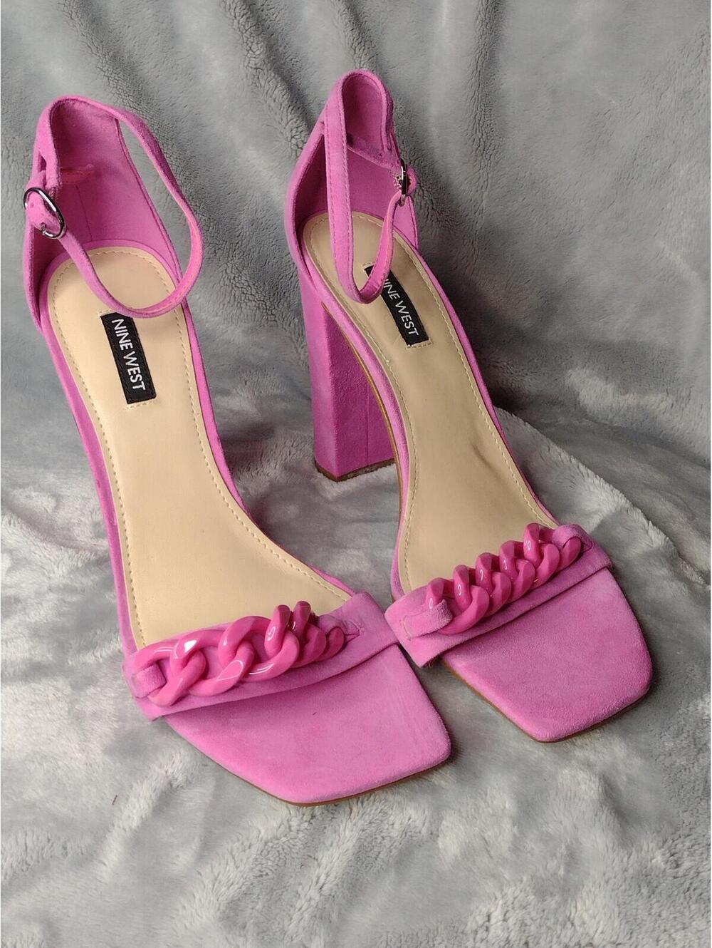 NWOT Nine West Women's Pink/Mindful 4" Heel Sandals Size 9.5